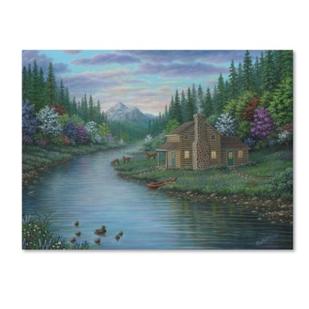 Robert Wavra 'The Cabin' Canvas Art,24x32